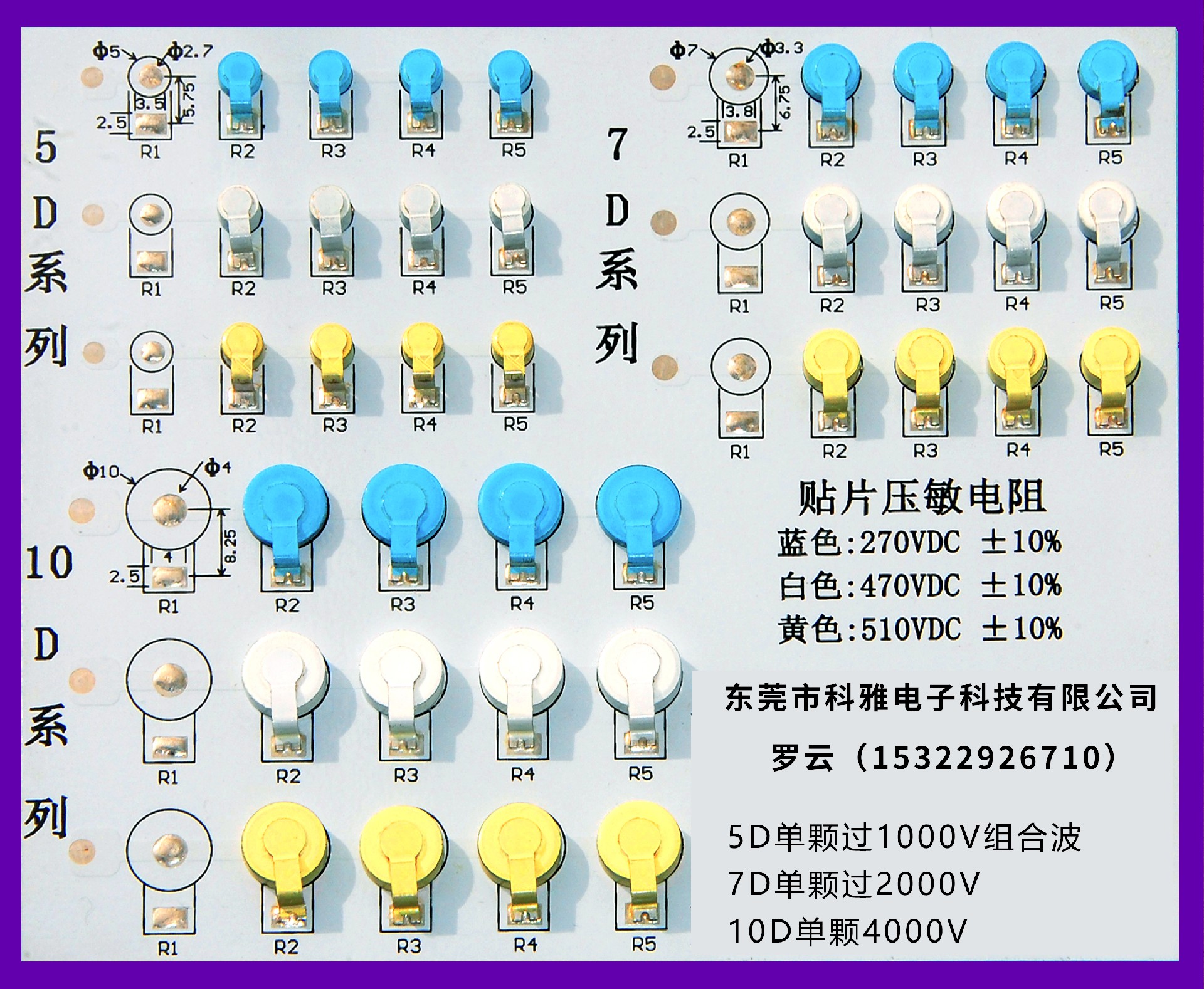 科雅推出低單價(jià)高能圓形貼片式壓敏電阻，省時(shí)省工省錢